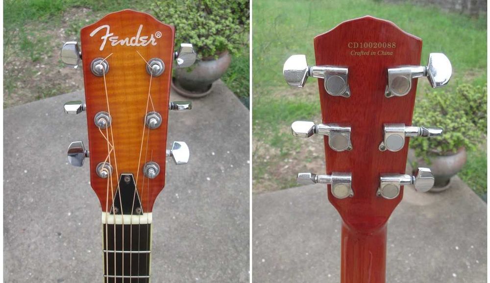 Guitarra eletroacústica Fender FR-50CE Resonator com estojo