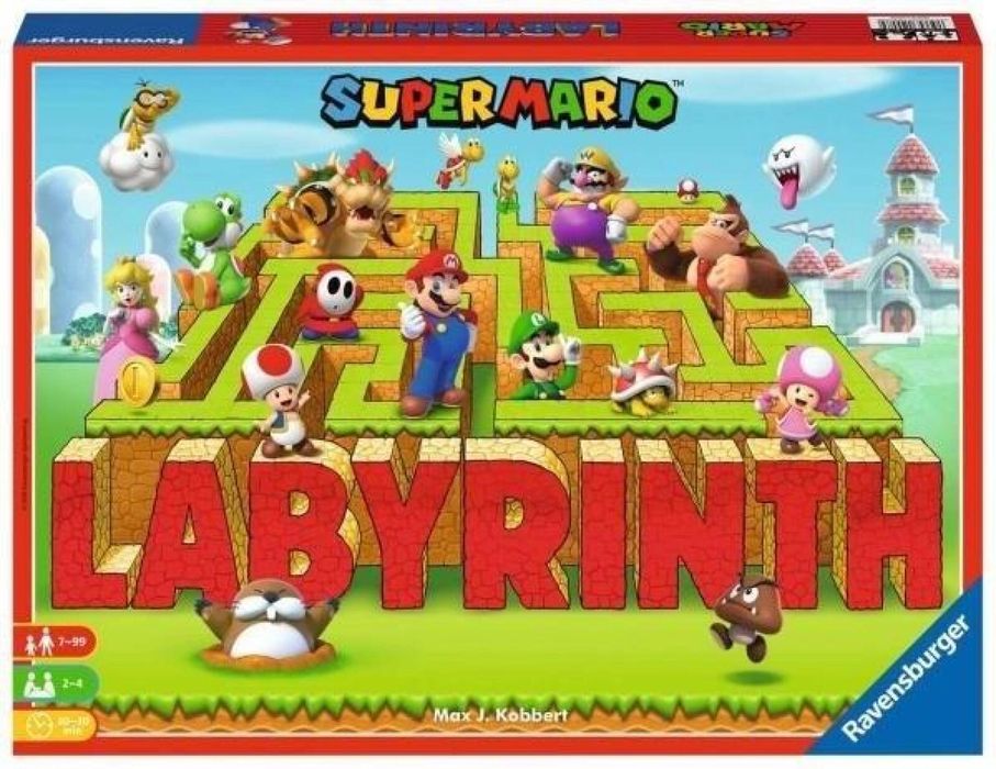 Labirynt Super Mario Ravensburger pudełko,376x280 mm