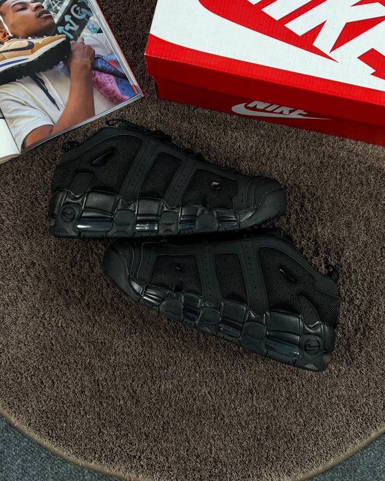 Кросівки Кроссовки Nike Air More Uptempo Black Черный Чорний Кросовки Демісезон