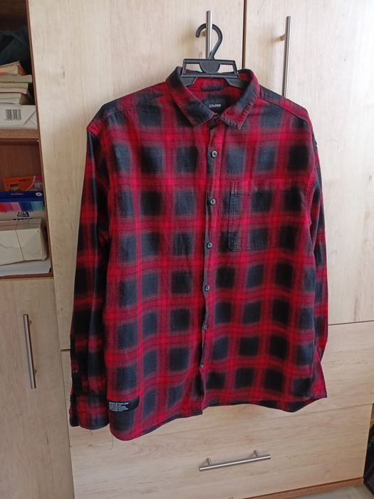 CROPP, koszula w kratkę, comfort fit, roz. M, bardzo dobry stan