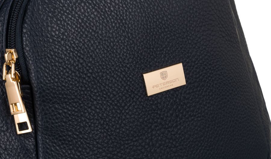 pojemny plecak damski ze skóry ekologicznej - peterson