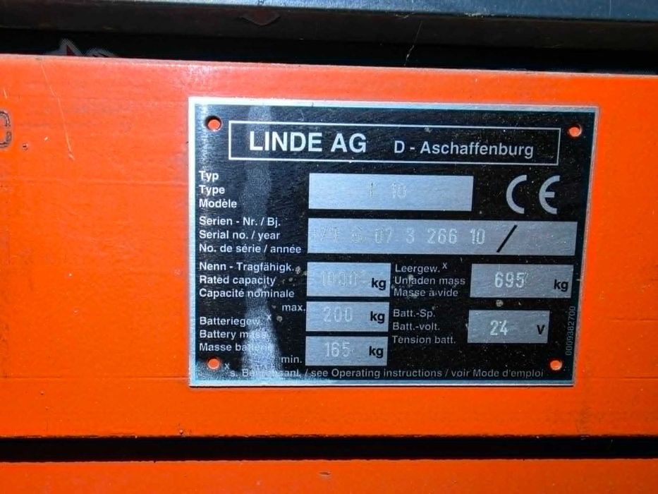 Paleciak elektryczny sztaplarka LINDE L10