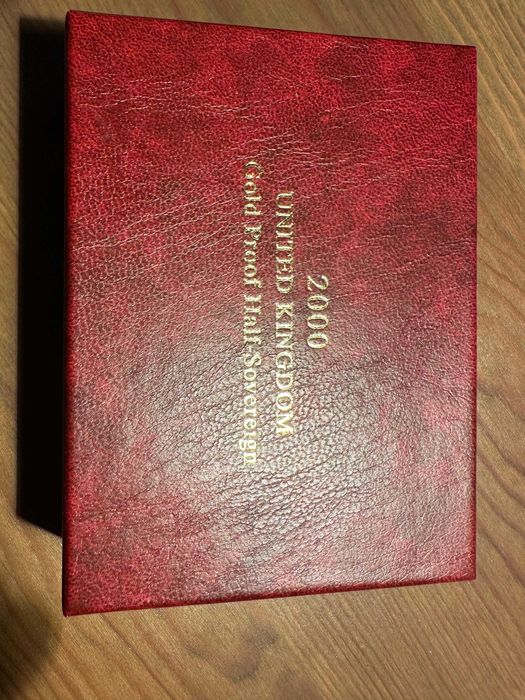 Moeda ouro Proof Half Sovereign 2000 UK