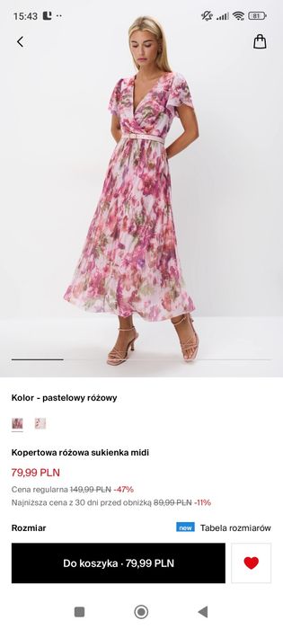 Sukienka Mohito xl