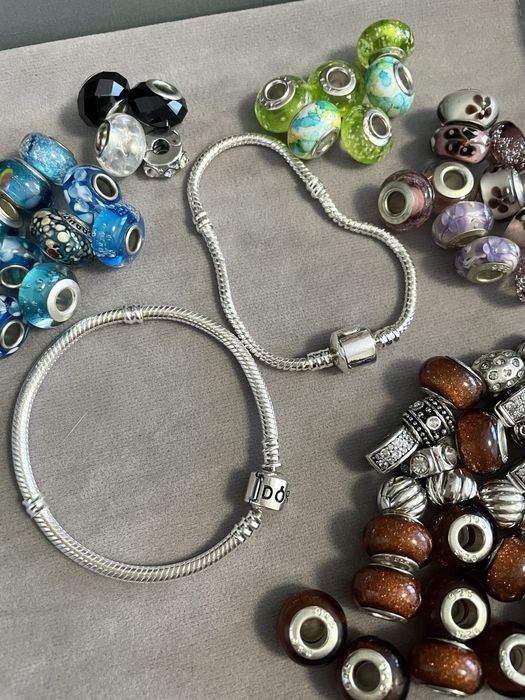 Pulseiras em aço (tipo Pandora)