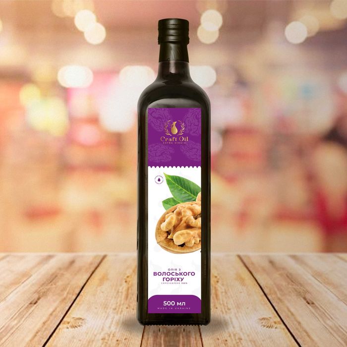 Масло грецкого ореха | Олія волоського горіха сиродавлена | CraftOil