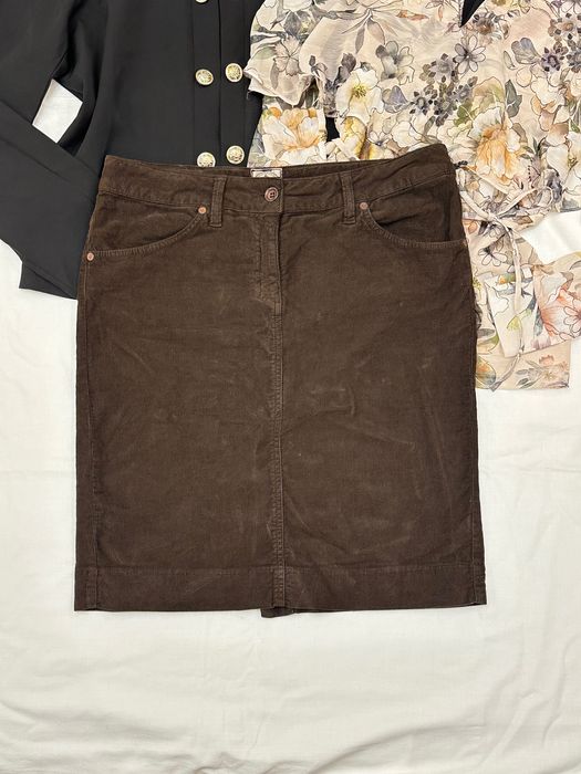 Gant жіноча вельветова спідниця з кишенями, зимова тепла юбка, M