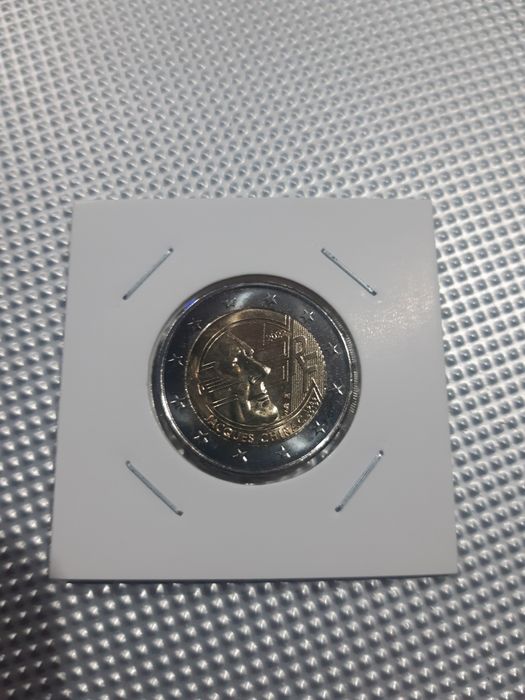 Franca moeda de 2€ jacques chirac 2022 unc