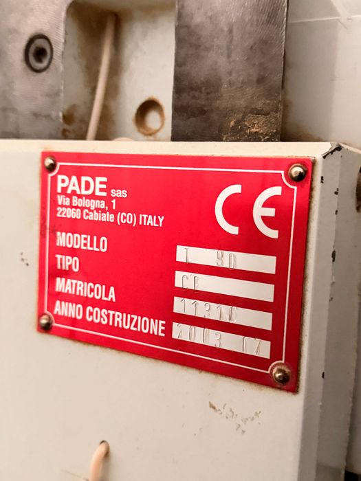 PADE T90 czopiarka dwustronna z podajnikiem – 2003 rok