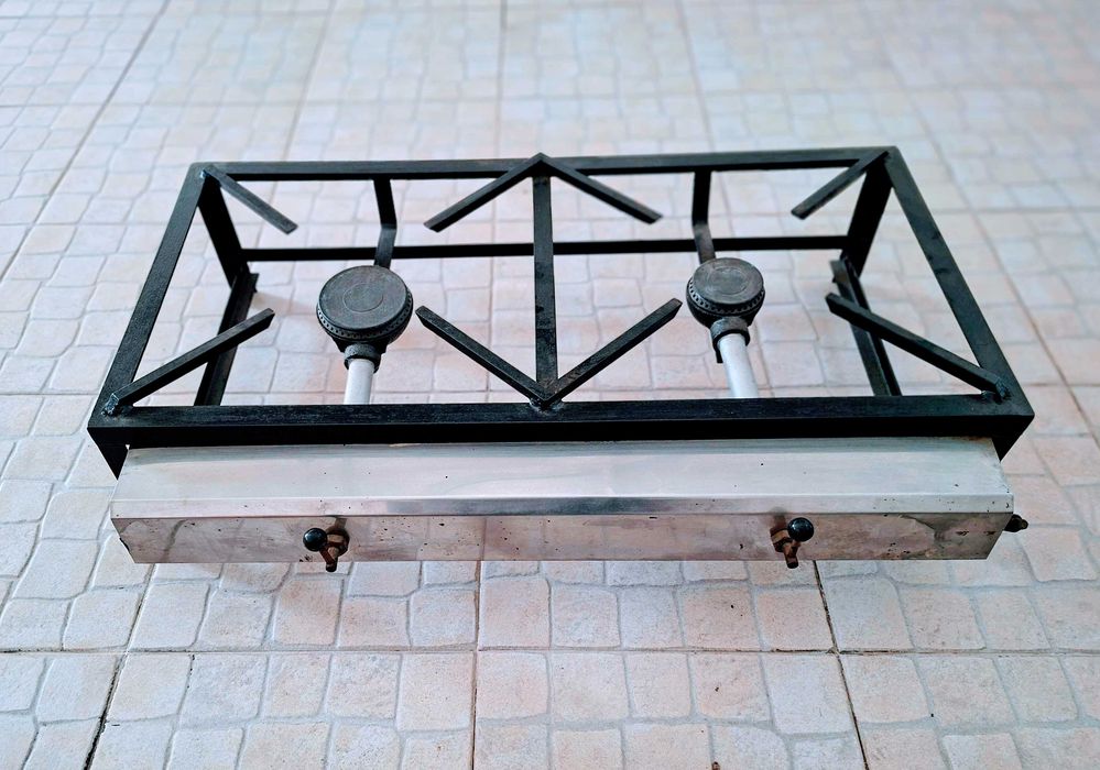 Fogão Robusto de 2 Bocas (Tipo Industrial)