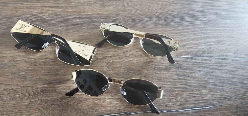 Hit jajeczka okulary Celina gold 1szt