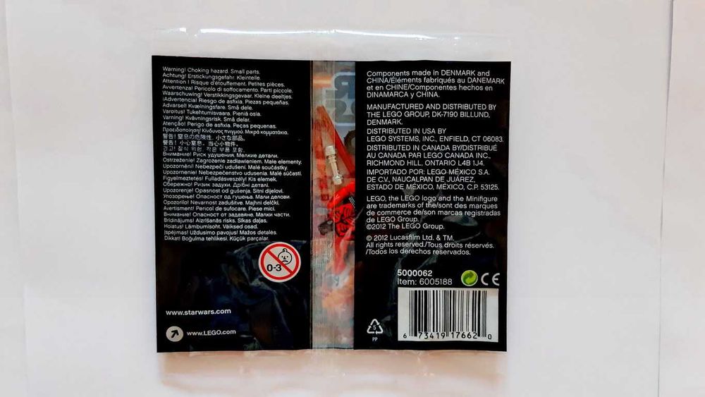 Lego Star Wars 500_0062 Darth Maul polybag selado