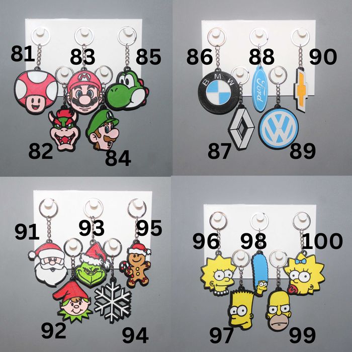 Vários porta chaves NOVOS