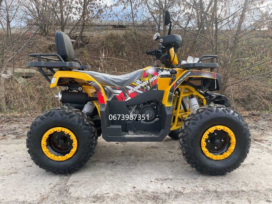 Квадроцикл Comman Scorpion 200cc + Лебідка + Фаркоп Навантаження 300 кг БЕЗКОШТОВНА доставка додому в зібраному стані  Кредитуємо