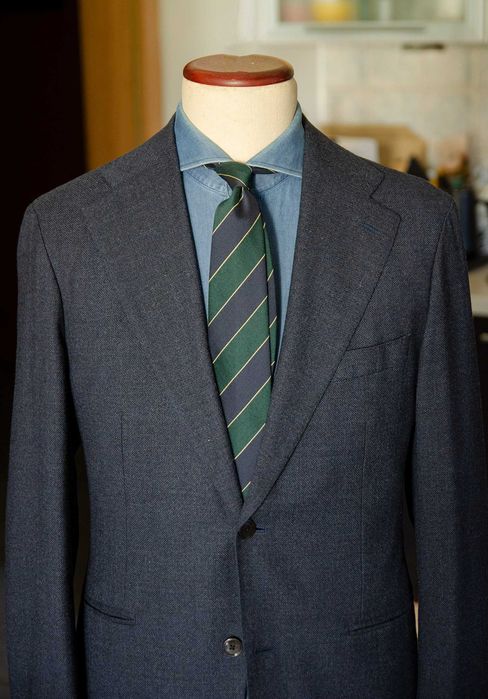 Marynarka szyta MTM, r50 (50L), 100% wełna, Gallery Tailors