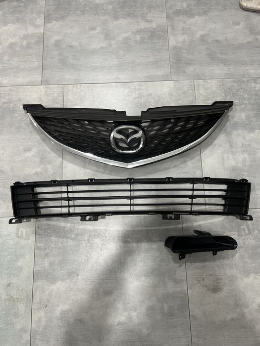 Решетка mazda 6 gh, решетка бампера мазда 6 gh, заглушка мазда 6 gh