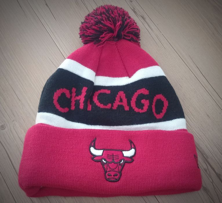 Nowa czapka zimowa NBA Chicago Bulls gruba ciepła