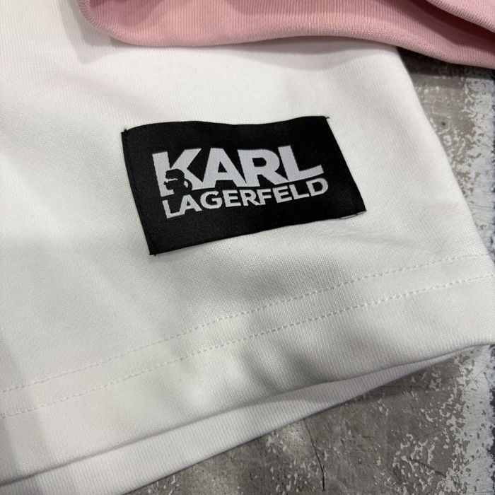Жіночі шорти трикотаж Karl Lagerfeld рожеві Xs
