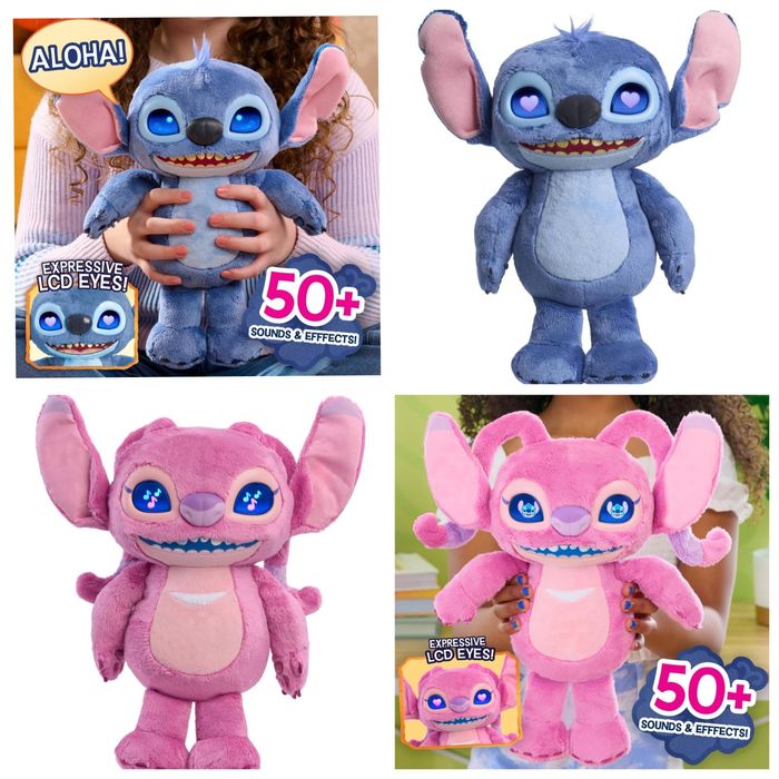 Інтерактивна іграшка Стіч Дісней Ангел з анімованими очима Disney Stitch many moods
