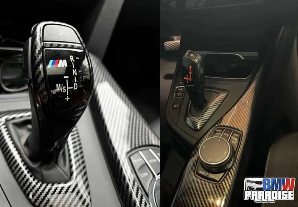 Набор для центральной консоли КАРБОН на ручку АКПП F30 F34 F33 F36