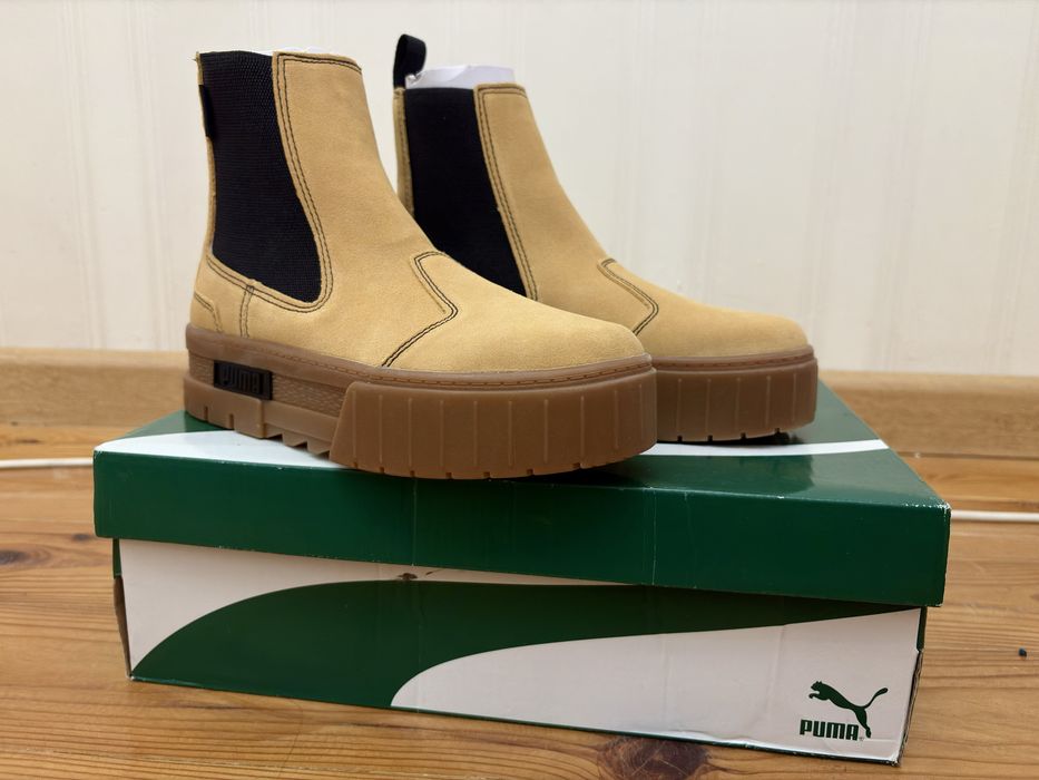 Жіночі челсі високі Puma Mayze Chelsea 38, 5 (5,5UK) 24,5 см Бежеві