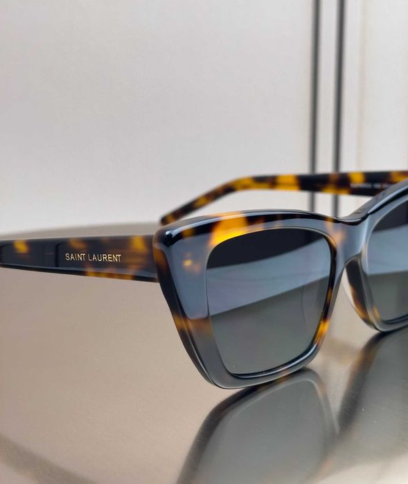 Сонцезахисні окуляри Saint Laurent SL 276 Mica світла черепаха котяче око ацетатні, темна лінза, жіночі, оригінал