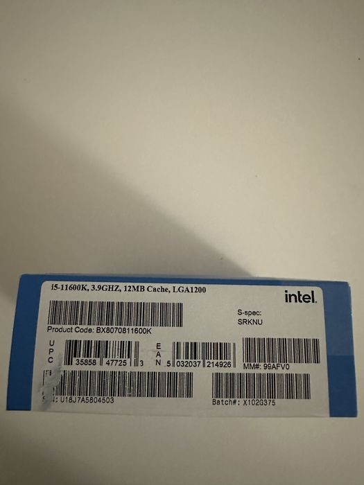 Procesor Intel core i5-11600K