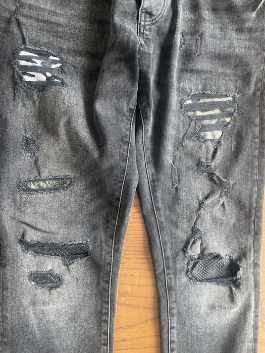 Zara spodnie z przetarciami męskie