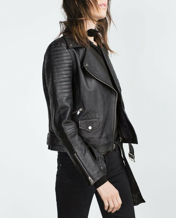 Куртка косуха Zara шкіра натуральна