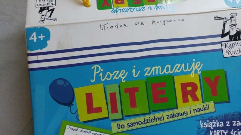 Piszę i zmazuję LITERY 4+ Kapitan Nauka