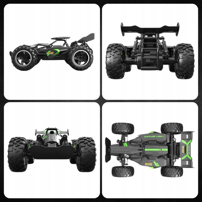 Samochód Zdalnie Sterowany Duży Rc Monster Na Pilota Wytrzymały Drift