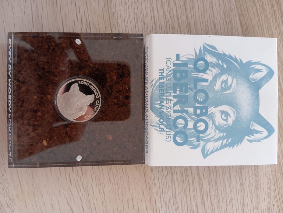 Moeda Lobo Ibérico Prata Proof