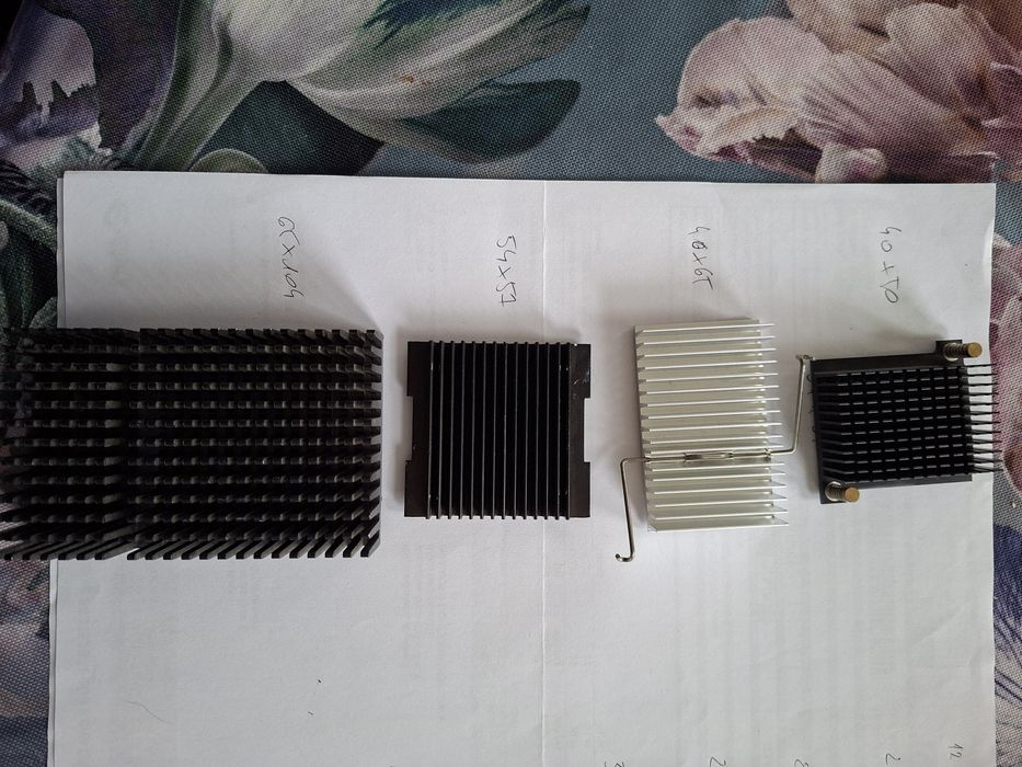 Radiator do starego procesora lub DIY od 12 x 12 do 65 x 104 mm