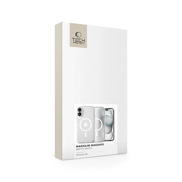 Tech-Protect Magslim Magsafe Iphone 16 Matte/White