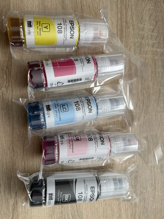 Oryginalne tusze Epson EcoTank L8050 / L18050 – komplet 5 szt.