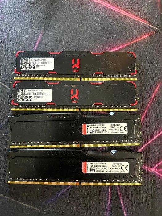 Оперативна память DDR4  hyperx 2x4 (8) GB \ IRDM 2x8  (16) GB \ опис