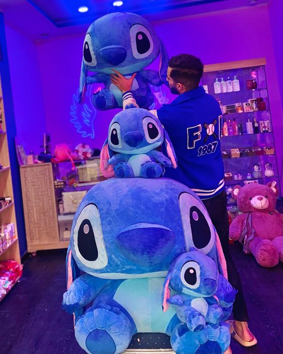 Стич синій м'яка плюшева іграшка 100см