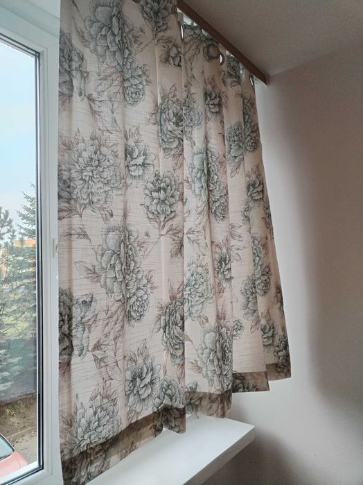 zasłony w kwiaty  x2    NOWE