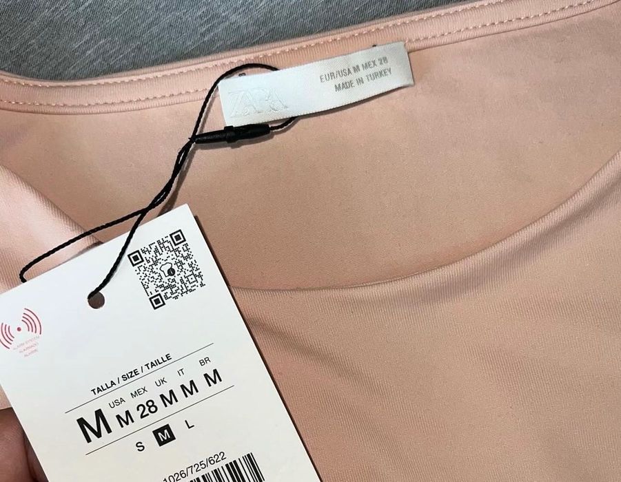 Боді Zara пудрове нюдове