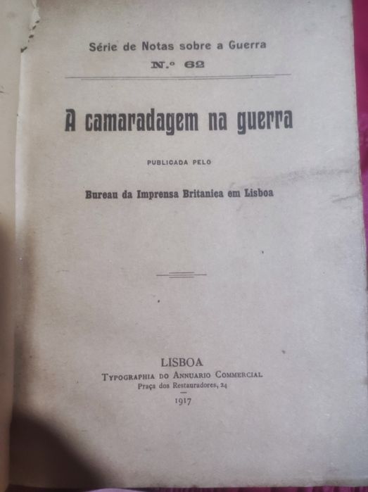 Livro “Série de Notas sobre a Guerra” (1917) – do nº 61 ao nº 98 (comp