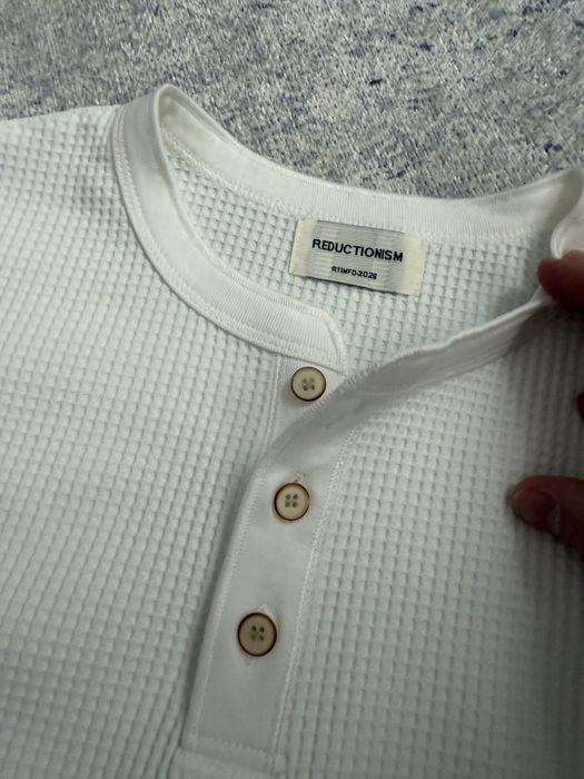 Henley longsleeve archive лонгслів хенлі no faith studios archive архів архівний old money polo ralph lauren вафельний лонг хенли на гудзиках