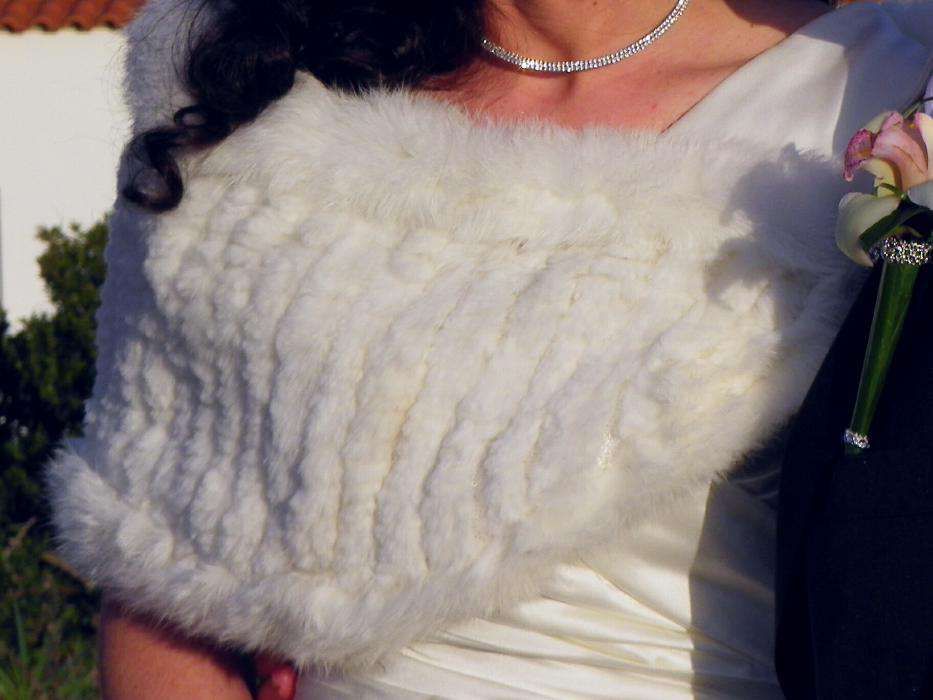 Echarpe Pele de coelho