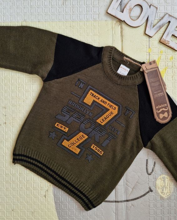 Теплий светр Туреччина хлопчик 2,5-3 р батнік світшот кофта