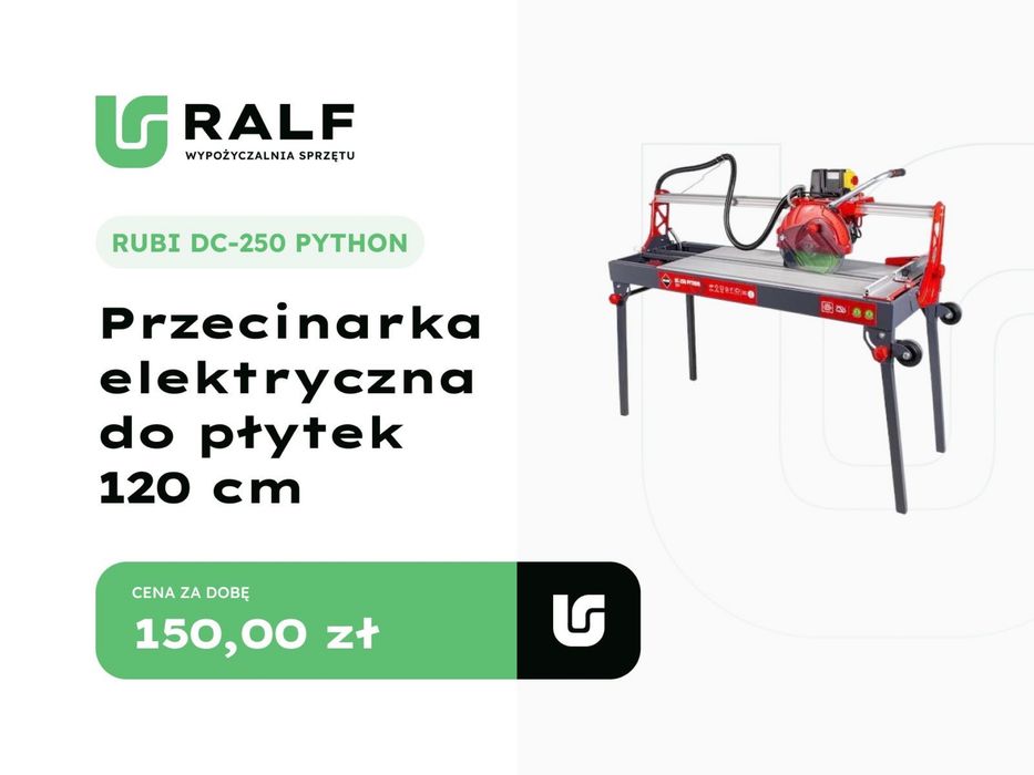 Wynajem Przecinarka Do Glazury/ maszynka do Płytek 65 cm oraz 120 cm