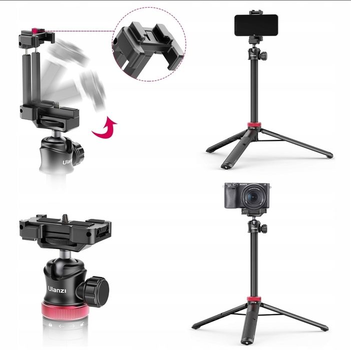 Statyw Kijek ULANZI MT-44 do Aparat Kamery Telefonu Udźwig 1,5kg B01/5