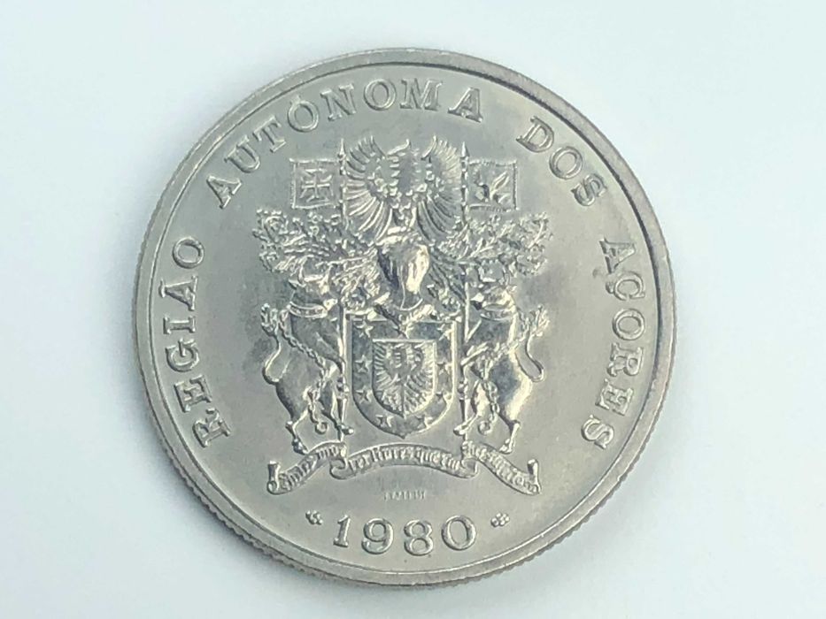 25 Escudos 1980 Cuproniquel Região Autónoma dos Açores