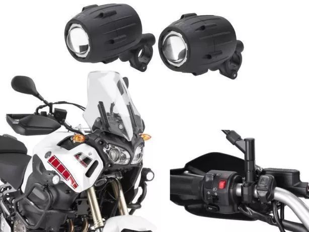 Luz auxiliar para motos Big trial versys 1000 Transalp ktm adventure