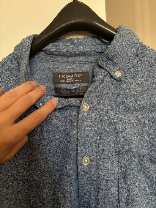 Niebieska koszula regular fit s 36