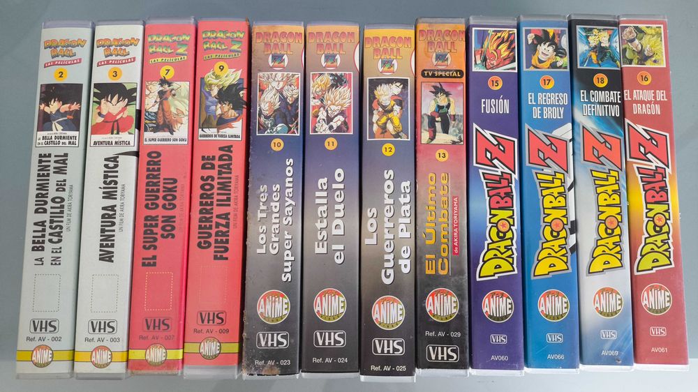 Dragon Ball / Dragon Ball Z – Lote de 12 VHS Originais Anime Video (Anos 90)