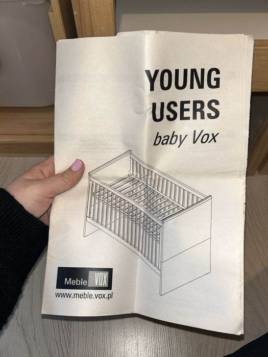 Łóżeczko drewniane